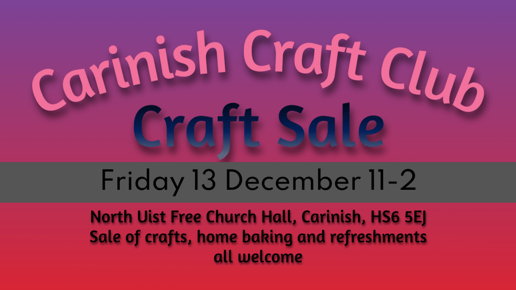 Carinish Craft Club&nbsp;Sale